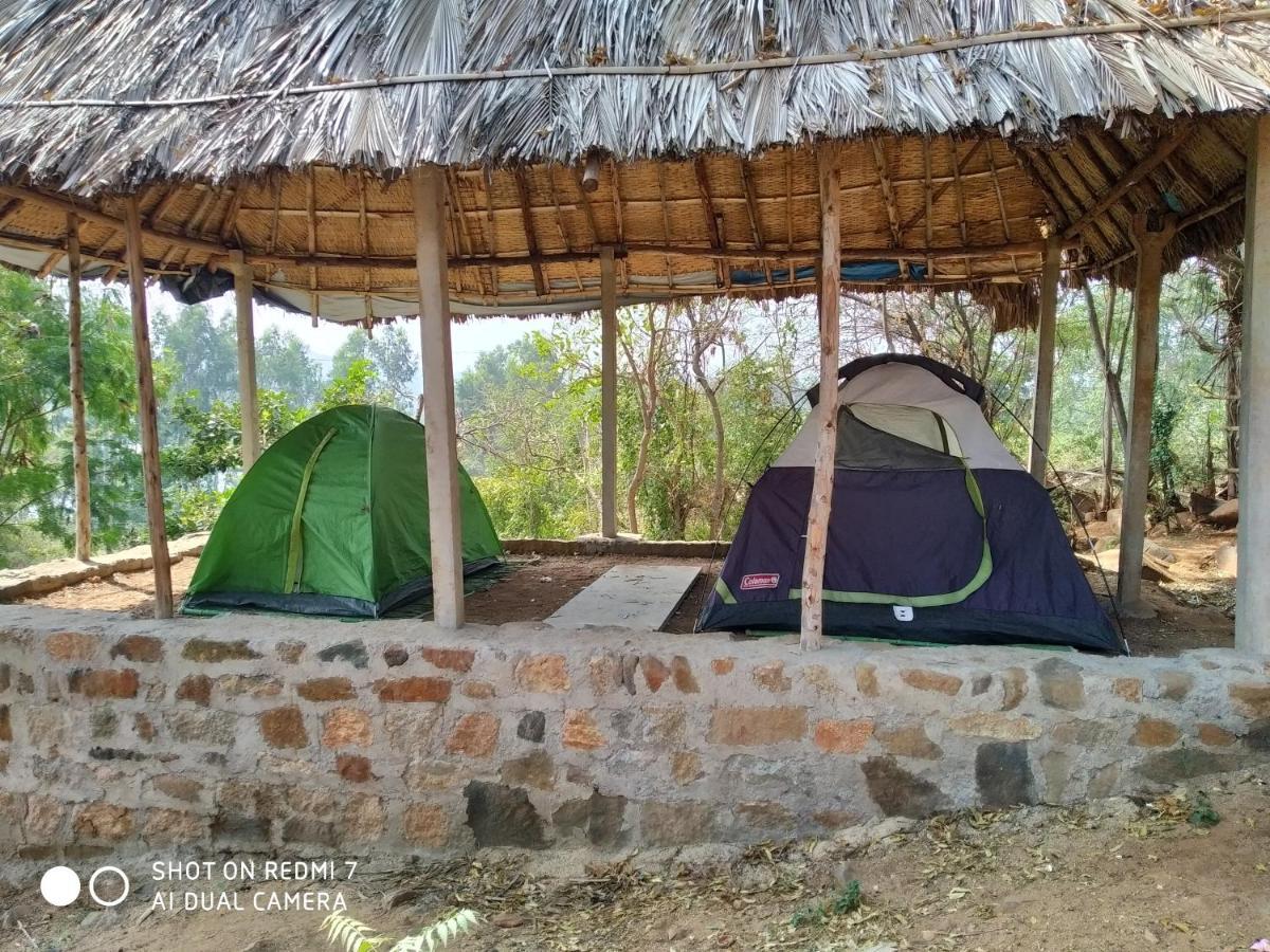 Drunken Monkey Camping Site Hotell Hampi Exteriör bild