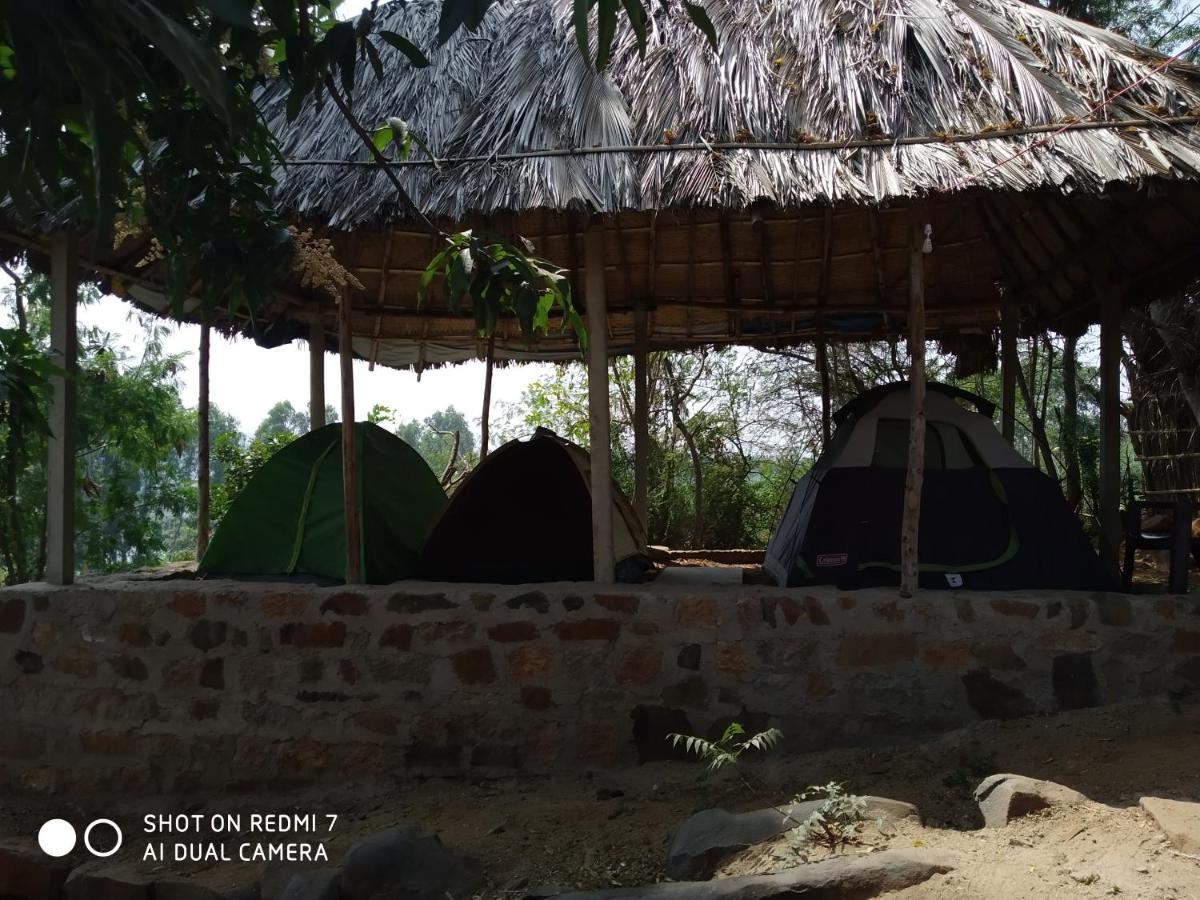 Drunken Monkey Camping Site Hotell Hampi Exteriör bild