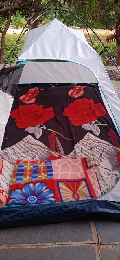 Drunken Monkey Camping Site Hotell Hampi Exteriör bild